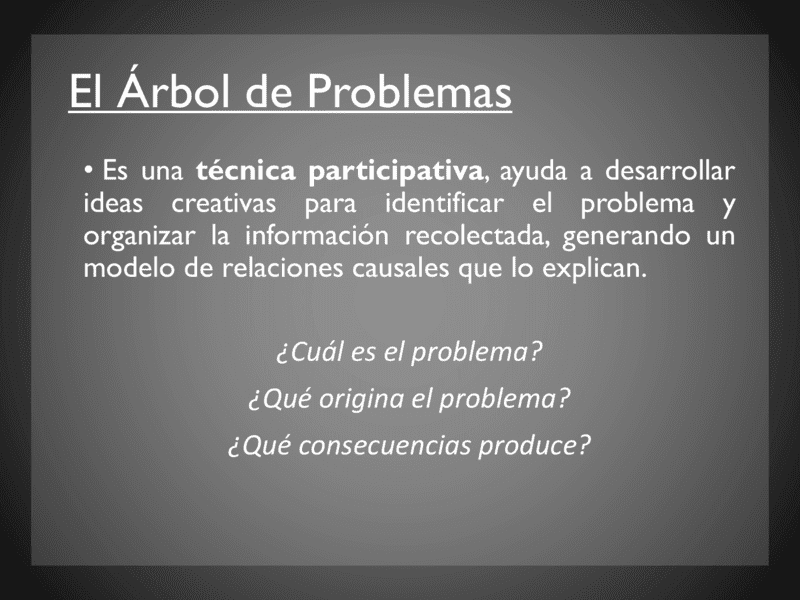 Árboles de problemas 3