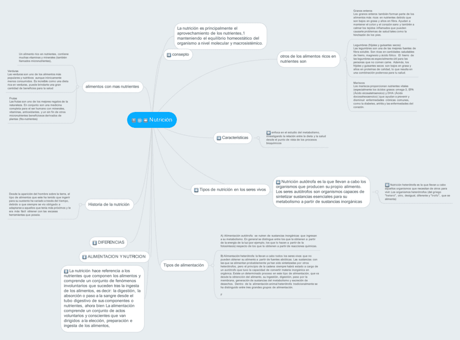 Mapa mental de la alimentación 18