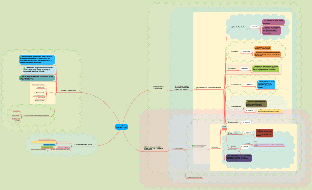 Mapa mental de la sociología 8