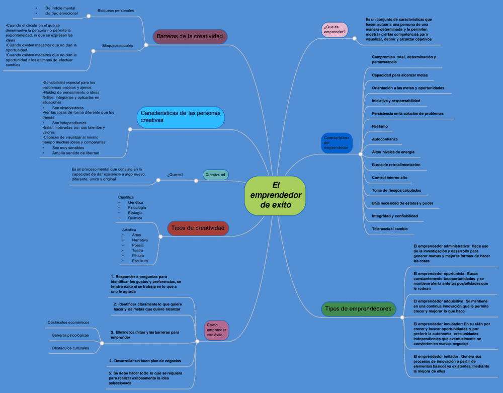 Mapa mental del emprendedor