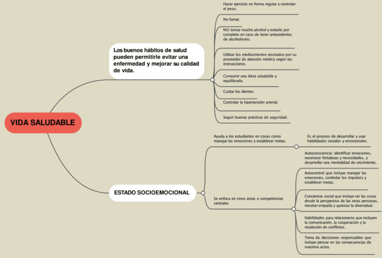 Mapas mentales de la vida saludable 【Descargar】
